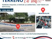SE VENDE TERRENO A 100m DE LA CARRETERA, EN ESQUINA, CON...