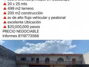 Terreno comercial en VENTA en Avenida principal