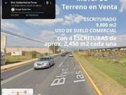 Terreno COMERCIAL en Venta en METEPEC con Escritura