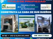 TERRENO CON TITULO DE PROPIEDAD VIA CIENEGUILLA PACHACAMAC