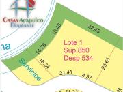 Terreno con vista al mar en Real Diamante