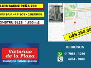 TERRENO CONGRESO 1800 M2 CONSTRUIBLES