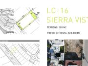 TERRENO DE 540 MTS SOBRE AVENIDA SIERRA VISTA,IDEAL PARA...