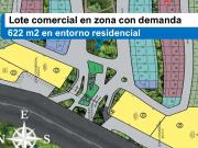 Terreno de 622 m² para desarrollo comercial en zona...