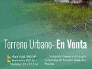 TERRENO DE 630M2 A $43MIL