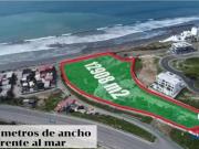 terreno de venta frente al mar en Manta