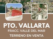 Terreno en Fracc Valle Del Mar, Pto Vallarta. 132m