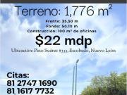 Terreno en Los Elizondo, Gral. Escobedo 1776 m2