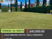 Terreno en renta en Bello Horizonte, Puebla, Puebla