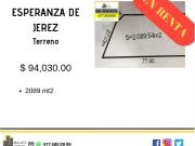 Terreno en renta en La Esperanza de Jerez, León, Guanajuato