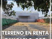 Terreno en renta en San Pablo Tecnologico, Querétaro