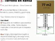 Terreno en Renta para almacenar Jos? Mar?a Iglesias