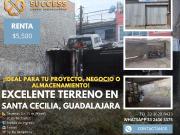 Terreno en Renta – Santa Cecilia, Guadalajara