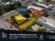 Terreno Comercial en Renta Culiacan, Jorge Almada, Blvd....