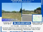 Terreno en venta! A un lado del Aeropuerto Vhsa, La Palma