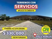 Terreno en Venta Aplica Tu Infonavit Ayala Morelos