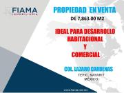 Terreno en venta col. Lázaro cardenas