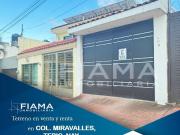 TERRENO EN VENTA, COL. MIRAVALLES, TEPIC, NAY. EL