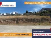 TERRENO EN VENTA EN CLUB Y DENTRO DEL CAMPO DE GOLF TRES...