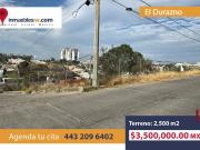 TERRENO EN VENTA EN EL DURAZNO, MORELIA
