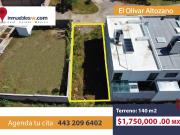 TERRENO EN VENTA EN EL OLIVAR ALTOZANO, MORELIA