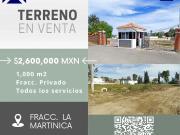 Terreno en Venta en Fracc. Campestre Martinica Durango