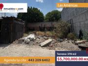 TERRENO EN VENTA EN LAS AMERICAS, MORELIA