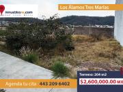 TERRENO EN VENTA EN LOS ALAMOS TRES MARIAS, MORELIA