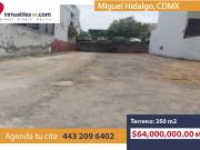 TERRENO EN VENTA EN MIGUEL HIDALGO, CDMX