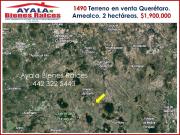 TERRENO EN VENTA EN QUERETARO. AMEALCO. IDEAL PARA CASA...