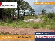 TERRENO EN VENTA EN VISTAS ALTOZANO, MORELIA