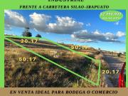 TERRENO en VENTA frente a carretera Irapuato Guanajuato...