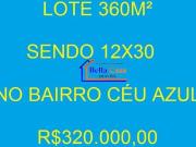 Terreno / Lote para Venda em Belo Horizonte/MG Céu Azul