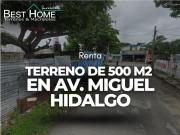 Terreno / predio en renta en Av. Miguel Hidalgo Cancún