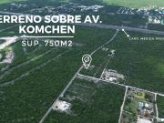 Terreno sobre avenida Komchen al norte de Mérida