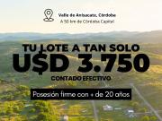 Terrenos en Lomas de Anisacate desde USD 3.750 | A 50 km...