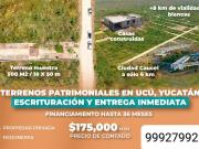 TERRENOS EN UCU YUCATAN A 6KM DE CIUDAD CA