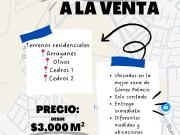 Terrenos en Venta en Zona Residencial