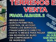 TERRENOS EN VENTA FRACC ALBAZUL TERRENOS EN VENTA FRACC ALBAZUL