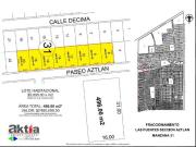 TERRENOS EN VENTA HABITACIONALES EN FRACC FUENTES AZTLAN...