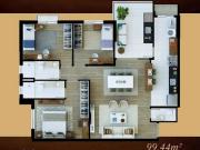 The Park View Indaiatuba 99m2