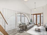 The Split level apartment in block of two