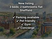 Thomas Street, Sheffield S3, 3 bed flat to rent, £2,300...