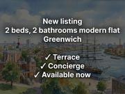 Tidemill Square, London SE10, 2 bed flat to rent, £2,700...