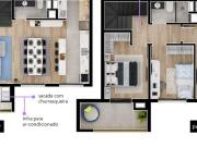 Tingui Cobertura Duplex Novo 2 vagas 116,92m² privativos