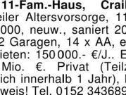 Top! 11 Fam. Haus, Crailsheim, Aufteiler Altersvorsorge,...