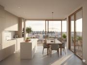 Top floor com 2 divisões, piscina, garagem e vista sobre...