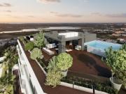 Top floor T3 com varanda, vistas e piscina em Tavira