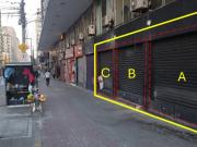 Três lojas totalizando 135m2 na esquina da Rua da Aurora...