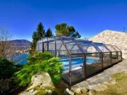 Traditionelle Villa mit Seeblick von Lugano in...